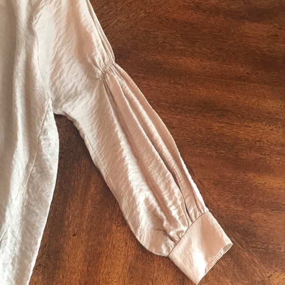 A Collection boho taffeta long sleeve blouse M - Picture 4 of 7